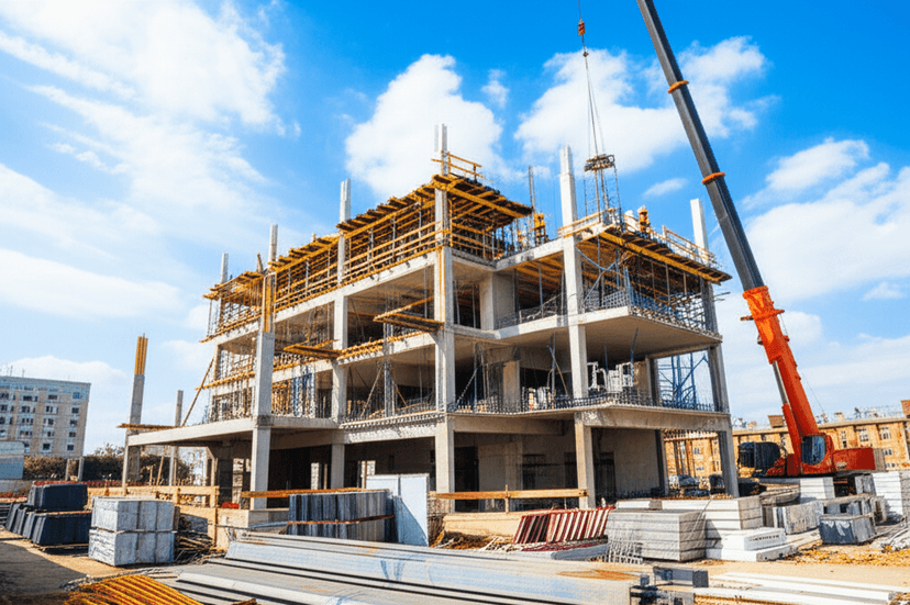 Construcción de edificio comercial