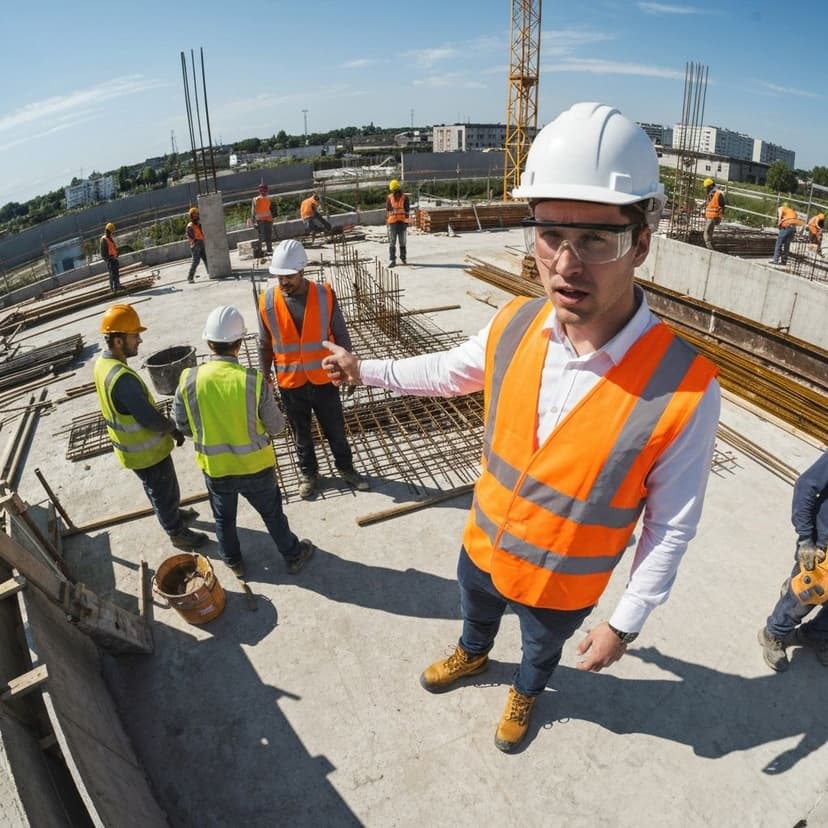 Supervisión de obra en construcción