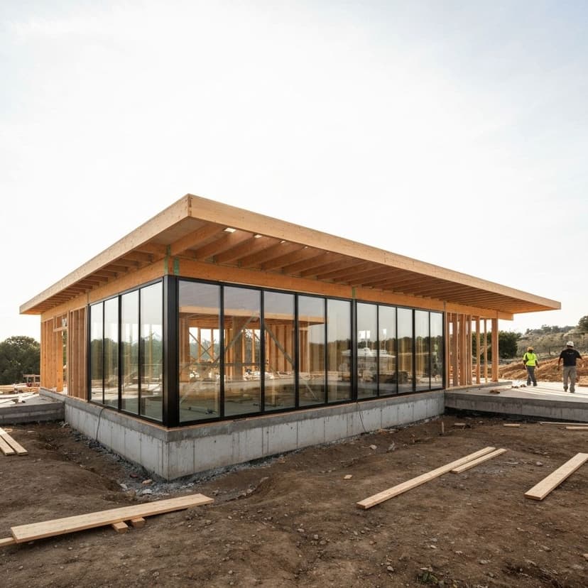 Proyecto de construcción de casa moderna